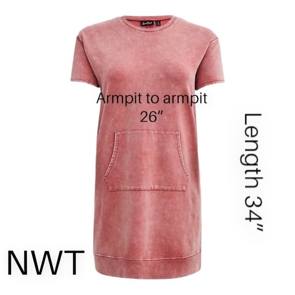 TORRID Crewneck Stonewashed Sweatshirt Dress Woman’s 3X Kangaroo Pocket … - Picture 7 of 10